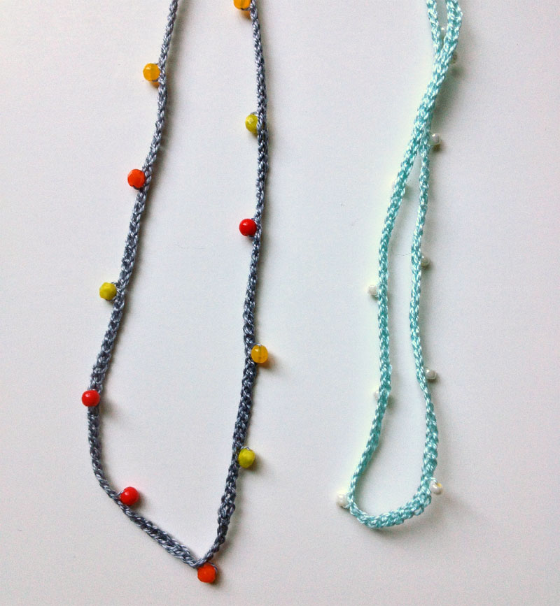 crochet necklace diy