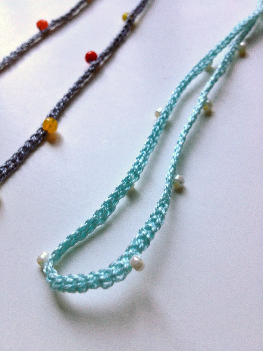 crochet necklace diy