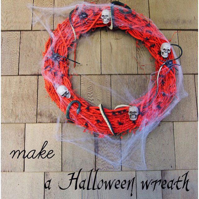 DIY Spooky Halloween Wreath Craft