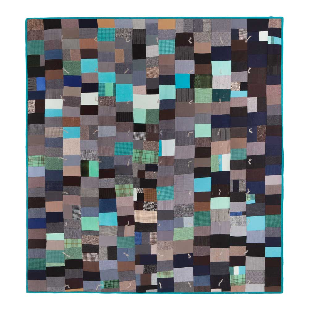 Turquoise Trail tied Quilt