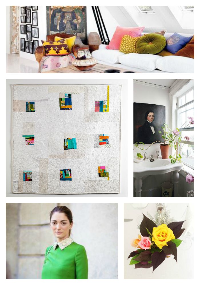 Jewel Box Modern quilt Collage by Wise Craft Handmade