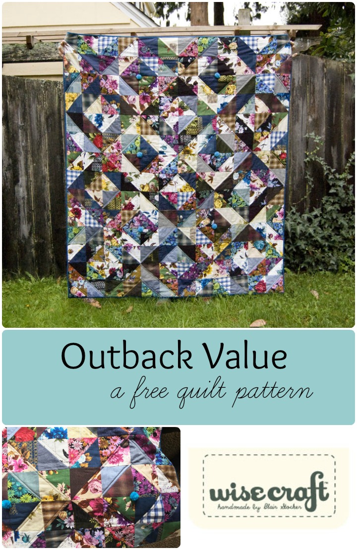 Free Quilt Pattern Outback Value by Wise Craft Handmade