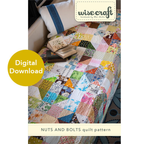 Nuts and Bolts beginner quilt pattern by Wise Craft Handmade