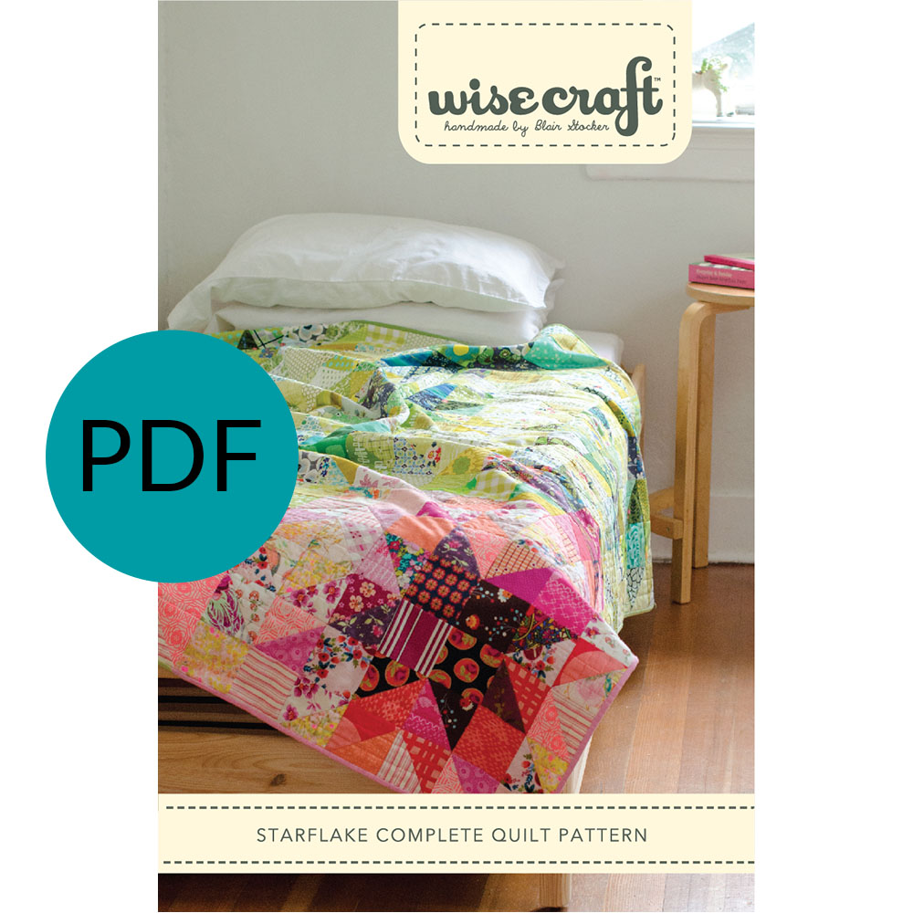 Starflake PDF Quilt Pattern Wise Craft Handmade