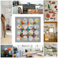 Tufted quilt collage