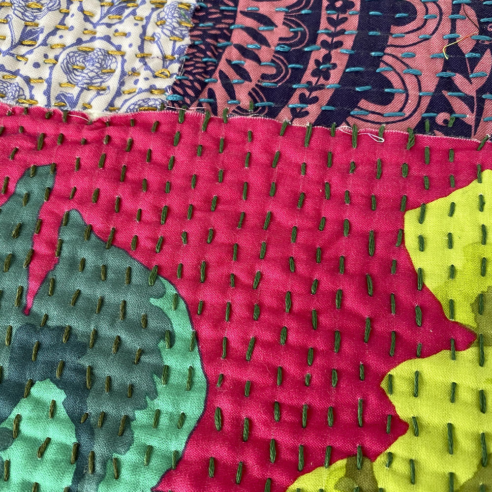Exploring Kantha Stitching - Wise Craft Handmade