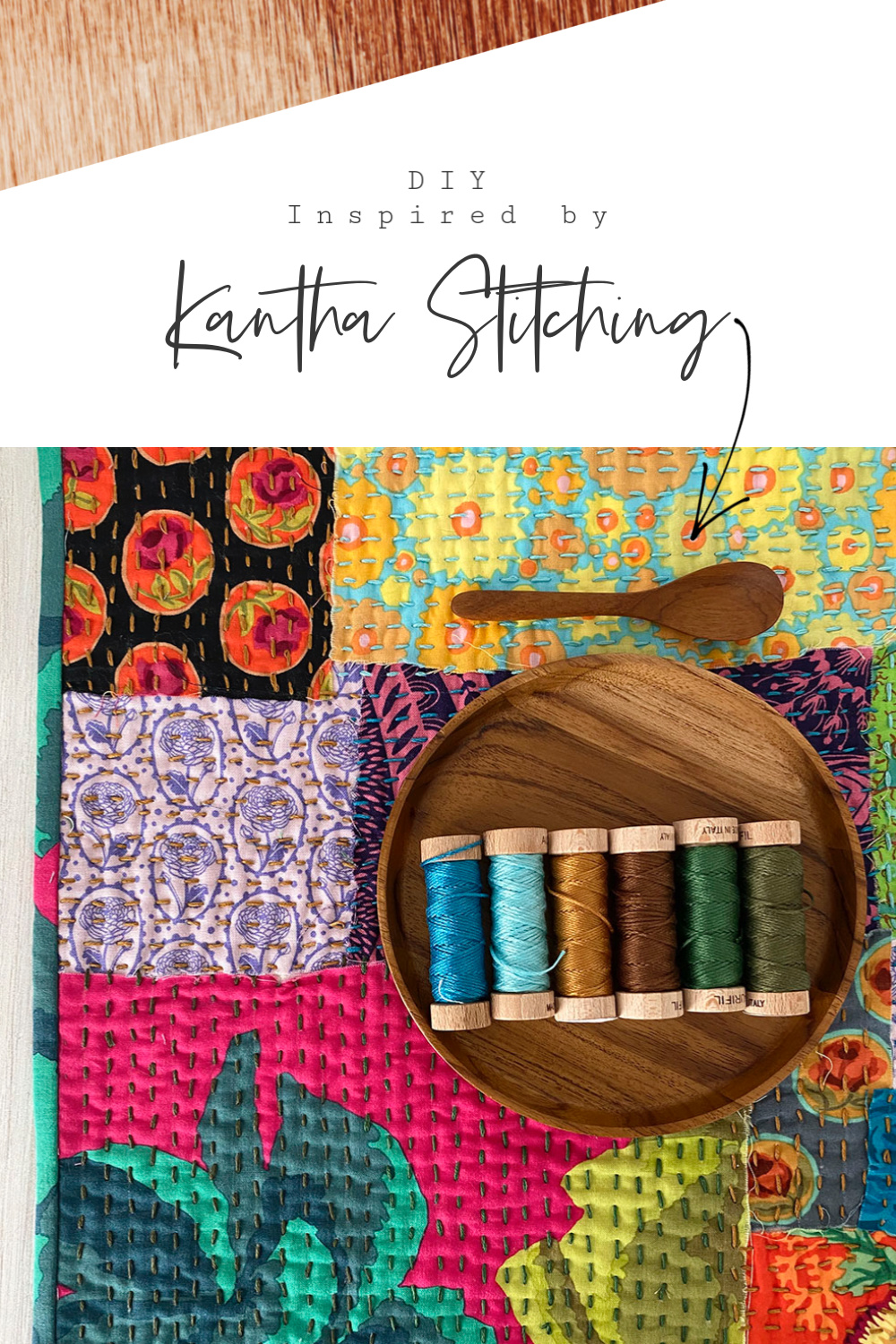 DIY Katha Stitching