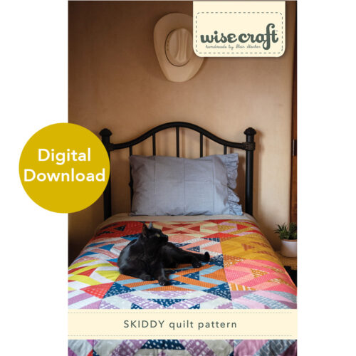 Skiddy modern quilt pattern by Wise Craft Handmade