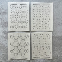 Washable Stitch Transfers- Cats/Inside