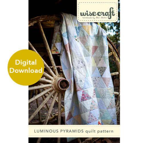 Luminous Pyramids quilt pattern by Wise Craft Handmade