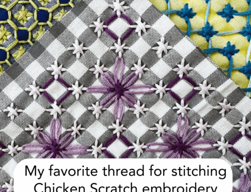 Chicken Scratch Embroidery 101: My favorite thread