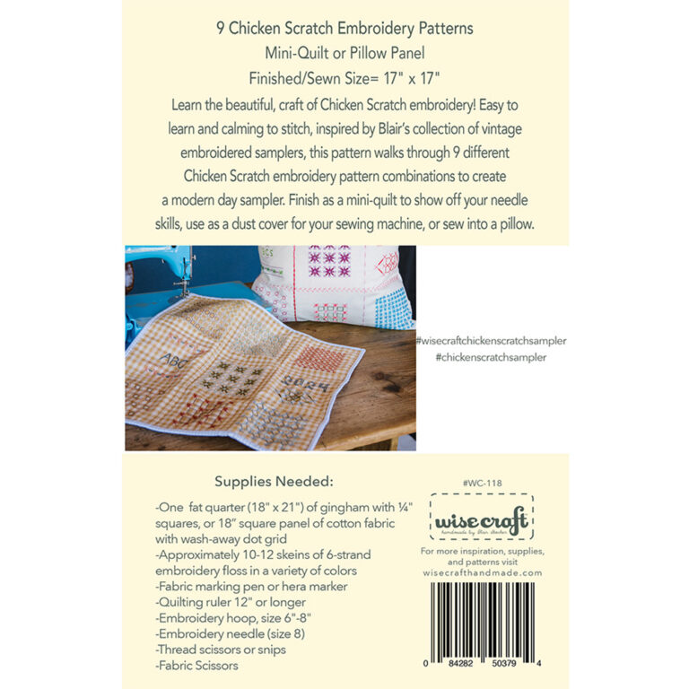 Chicken Scratch Embroidery Sampler Pattern - Digital Download PDF ...
