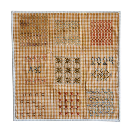 Chicken Scratch Embroidered Sampler PDF Pattern