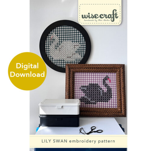 Chicken Scratch embroidery pattern Lily Swan