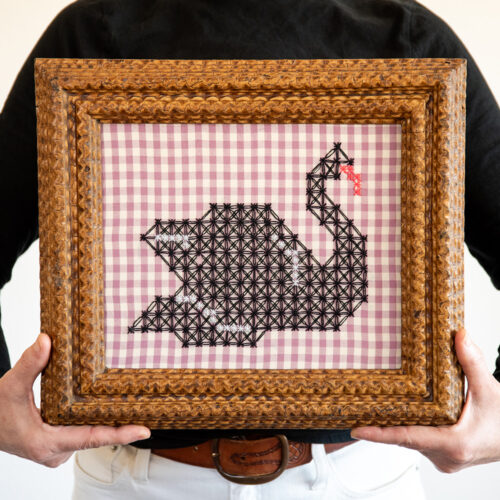 Lily Swan Chicken Scratch Embroidery