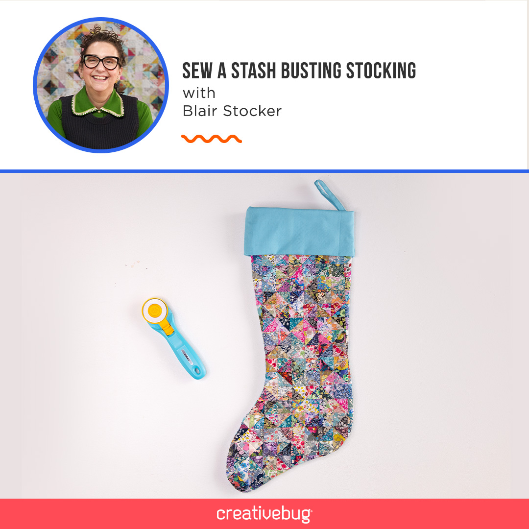 Sew a Stash-busting Scrappy Stocking