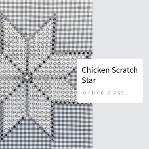 Chicken Scratch Embroidered Star