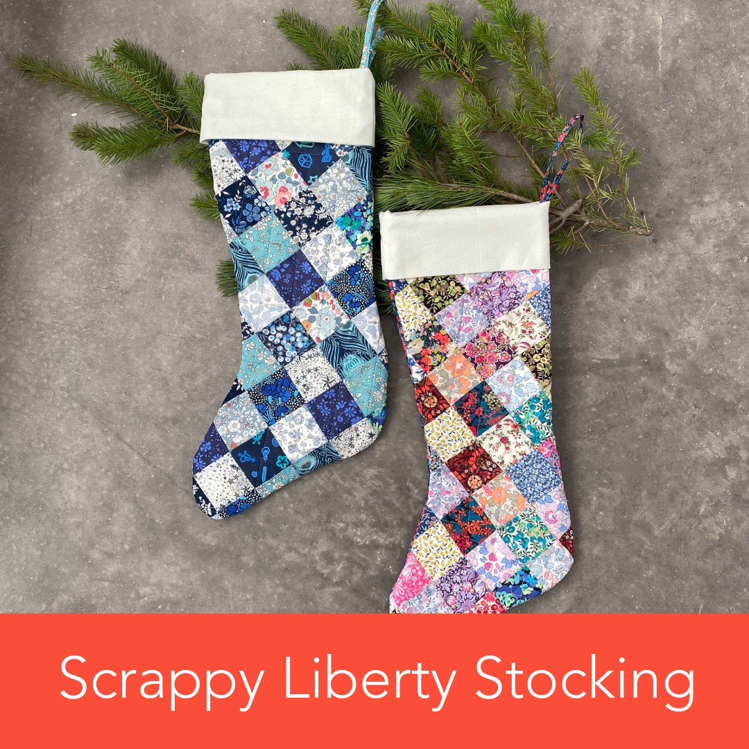 Scrappy Liberty Stocking online class