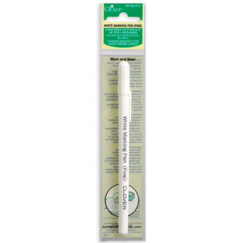 Clover White Marking pen for fabric