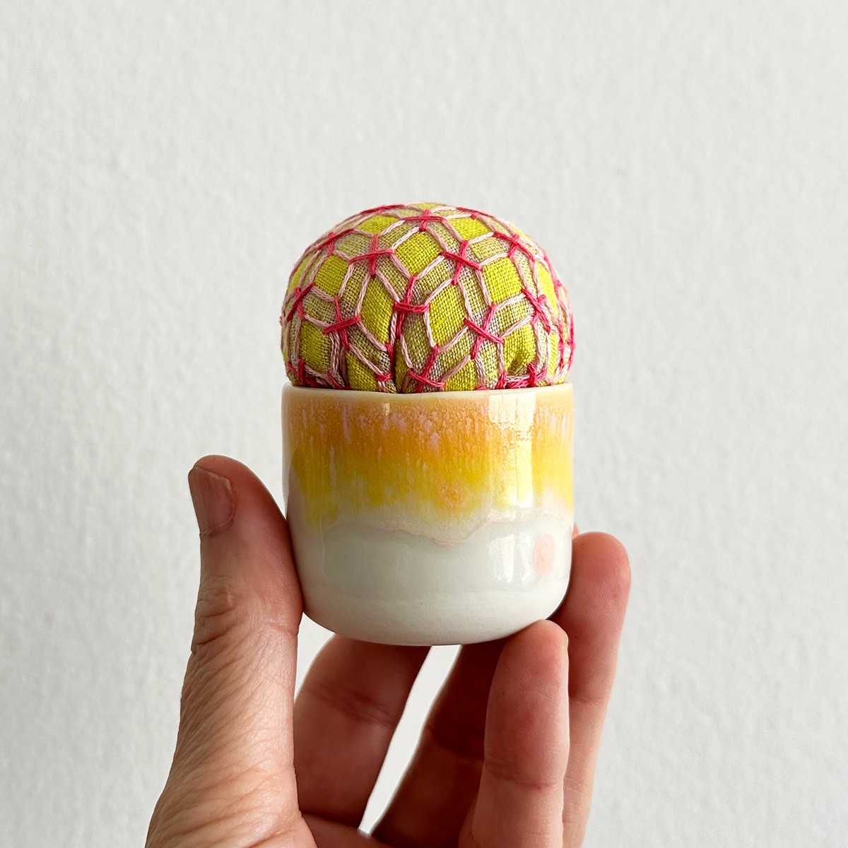 Yunomi Pincushion by Blair Stocker workshop for Making Zen online retreat 5/4-5/8/2026