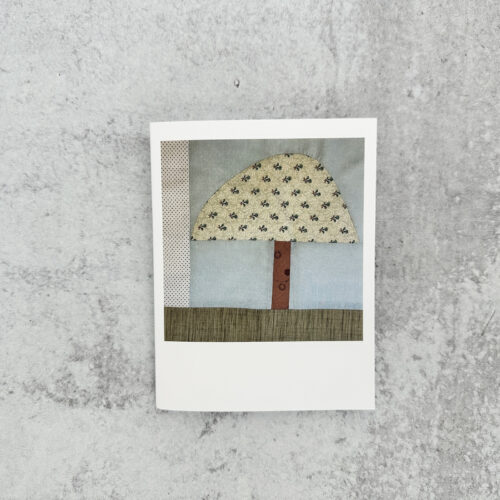 Foralee Mushroom Notecard Blue Flowers