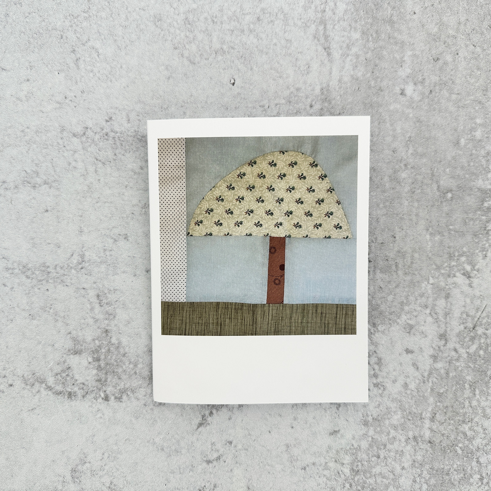 Foralee Mushroom Notecard Blue Flowers