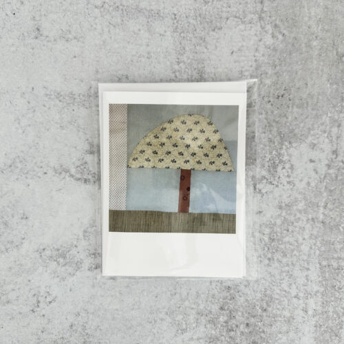 Foralee Mushroom Notecard Blue Flowers Packaged