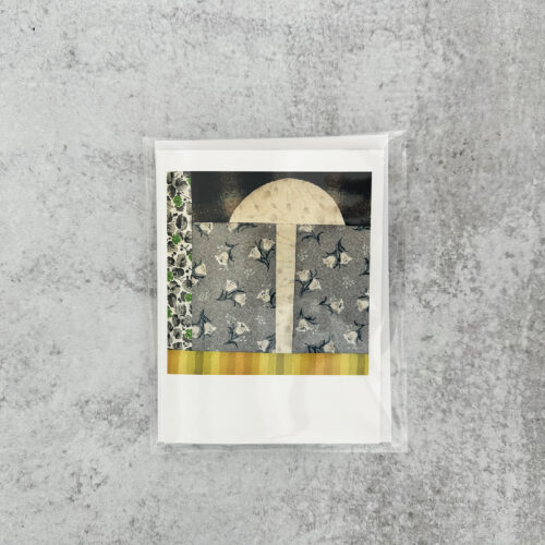 Foralee Mushroom Notecard Pale Mushroom Packaged