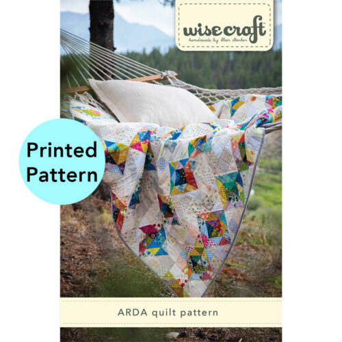 Arda quilt pattern front cover by Blair Stocker, Wise Craft Handmade